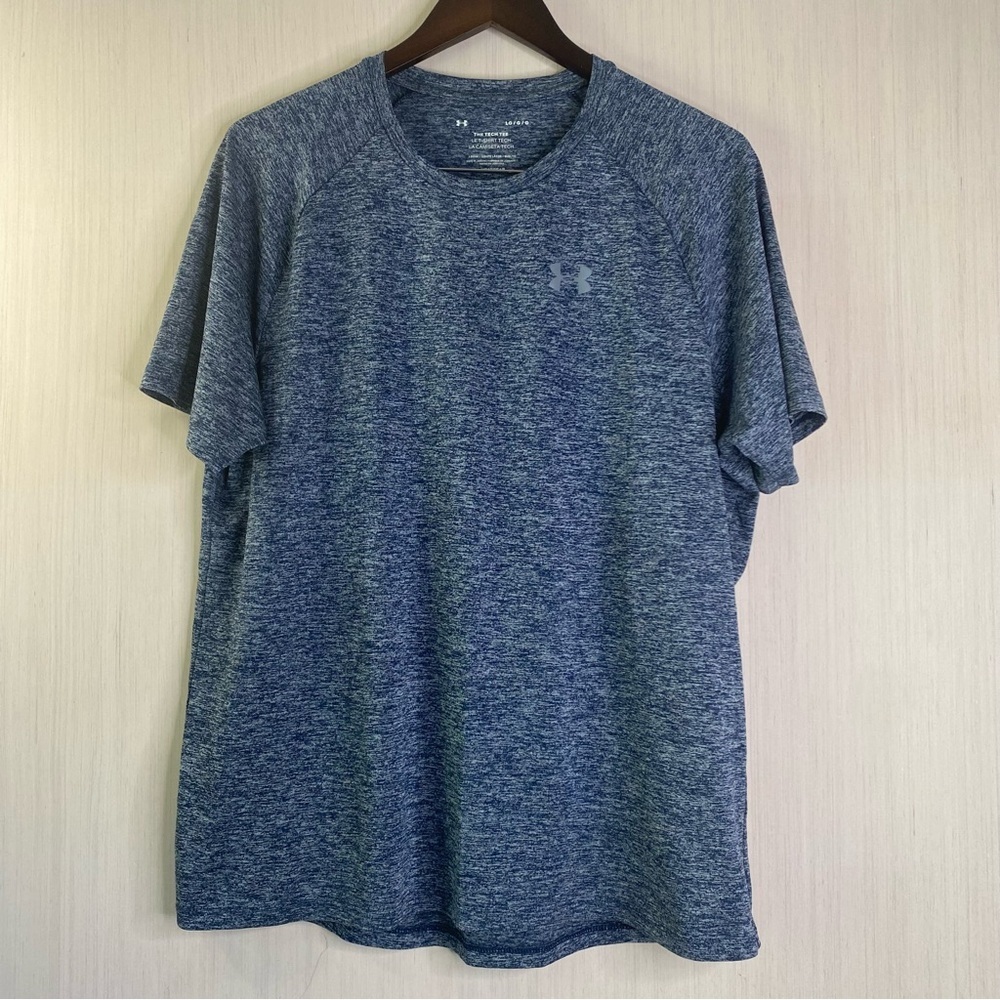 Under Armour Men's The Tech Loose Short Sleeve Activewear Blue T-Shirt Large